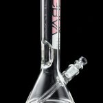 A studio shot of the GRAV® 8" Basic Beaker Bong with a clean, minimalist design against a black background.