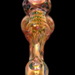 Smoke Cartel Gold Fume and Slime Hammer Bubbler - 8 in.