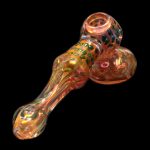 Smoke Cartel Gold Fume and Slime Hammer Bubbler - 8 in.