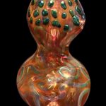 Smoke Cartel Gold Fume and Slime Hammer Bubbler - 8 in.