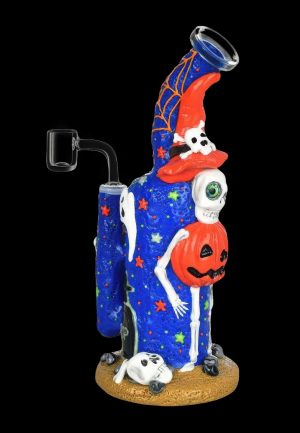 Frightening Fiesta Enamel on Glass Dab Rig