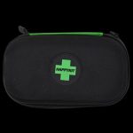 Front view of the Very Happy Dab Kit, a closed, black case with a zipper, presented on a plain white background.