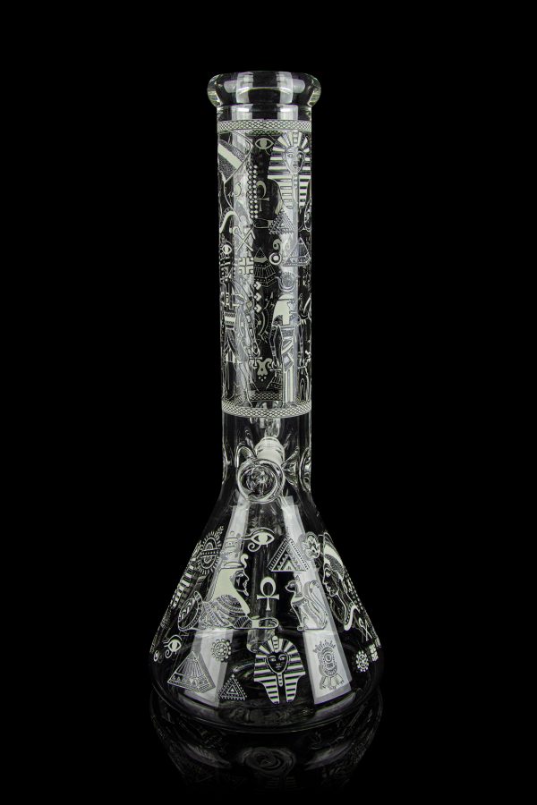 BONGS USA Glow in the Dark Egyptian Deities Bong