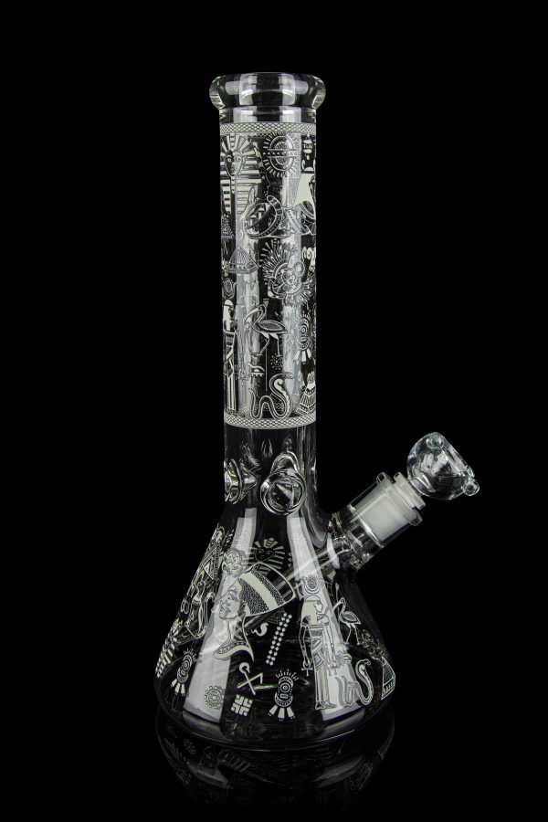 BONGS USA Glow in the Dark Egyptian Deities Bong
