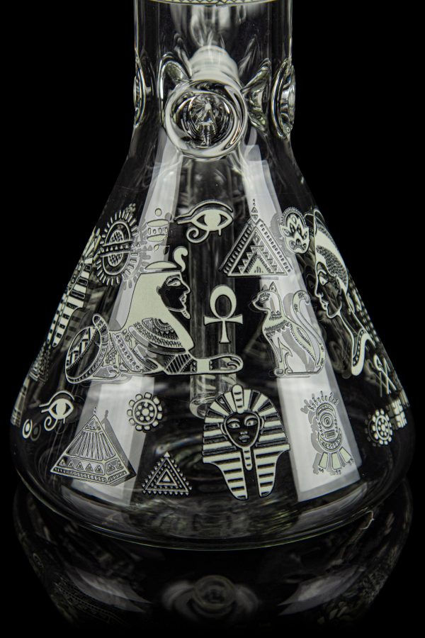 BONGS USA Glow in the Dark Egyptian Deities Bong