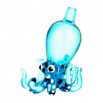 A close-up shot of the Octopus Themed Directional Carb Cap, showcasing its sculpted glass design against a neutral background.