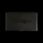 Black cannabis accessory box with “truweigho” logo.