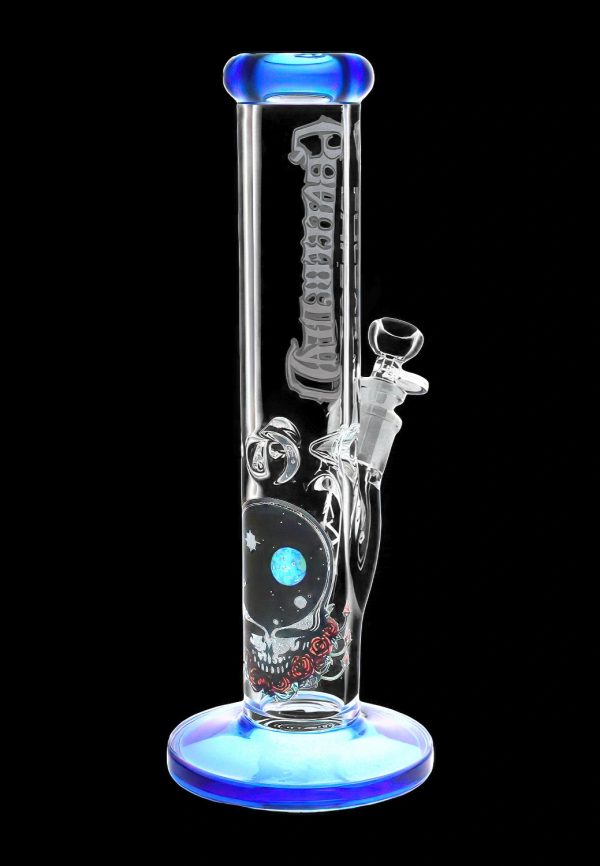 Grateful Dead x Pulsar Space Your Face Straight Tube Glass Bong