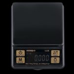 Digital scale displaying 0.000g, used for measuring cannabis.